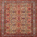 Square Traditional Red Persian Rug, tr1360