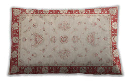 Traditional Classic Rectangular Orange Lumbar Throw Pillow, 13 inch by 19 inch, lbtr1362