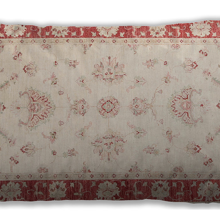 Traditional Classic Rectangular Orange Lumbar Throw Pillow, 13 inch by 19 inch, lbtr1362