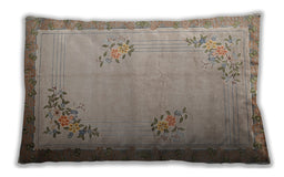 Traditional Classic Rectangular Dark Almond Brown Lumbar Throw Pillow, 13 inch by 19 inch, lbtr1363