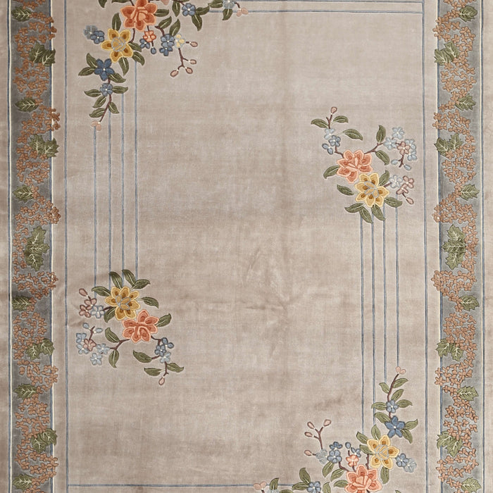 Traditional Dark Almond Brown Oriental Rug, tr1363