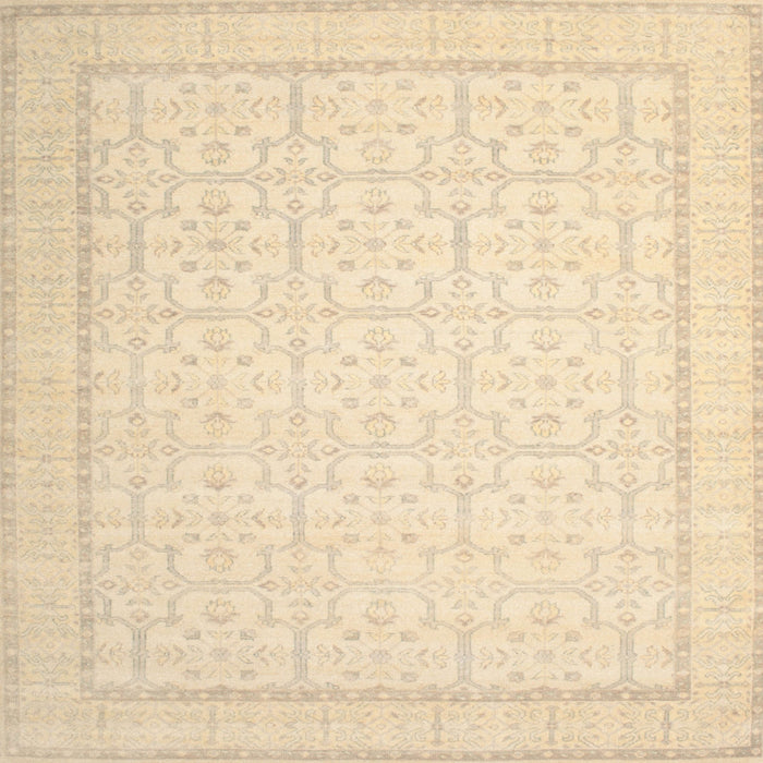 Square Traditional Brown Oriental Rug, tr1364