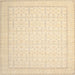 Round Machine Washable Traditional Brown Rug, wshtr1364