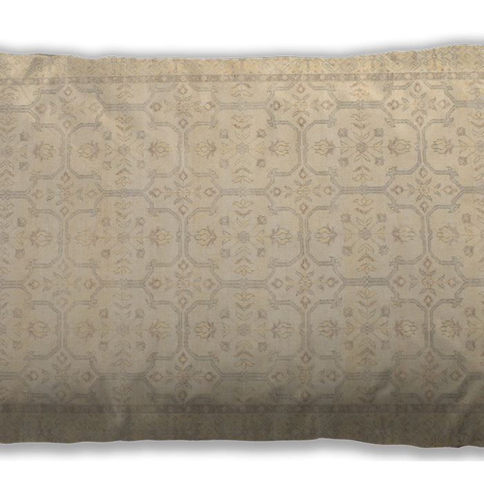 Traditional Classic Rectangular Brown Lumbar Throw Pillow, 13 inch by 19 inch, lbtr1364