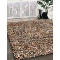 Traditional Camel Brown Persian Rug, tr1366