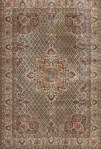 Machine Washable Traditional Camel Brown Rug, wshtr1366