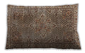 Traditional Classic Rectangular Camel Brown Lumbar Throw Pillow, 13 inch by 19 inch, lbtr1366