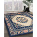 Traditional Tan Brown Oriental Rug in Family Room, tr1369