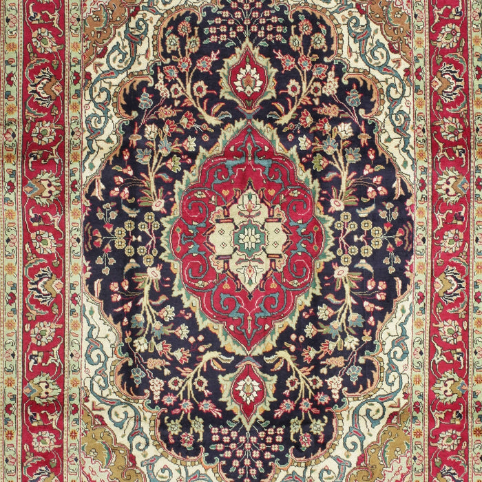 Traditional Brown Red Medallion Rug, tr136