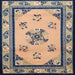 Square Traditional Gray Oriental Rug, tr1370