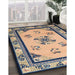 Traditional Gray Oriental Rug in Family Room, tr1370