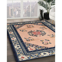 Traditional Black Oriental Rug, tr1371