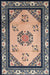 Machine Washable Traditional Black Rug, wshtr1371