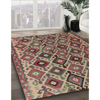 Traditional Chestnut Brown Persian Rug, tr1373