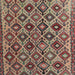 Square Traditional Chestnut Brown Persian Rug, tr1373