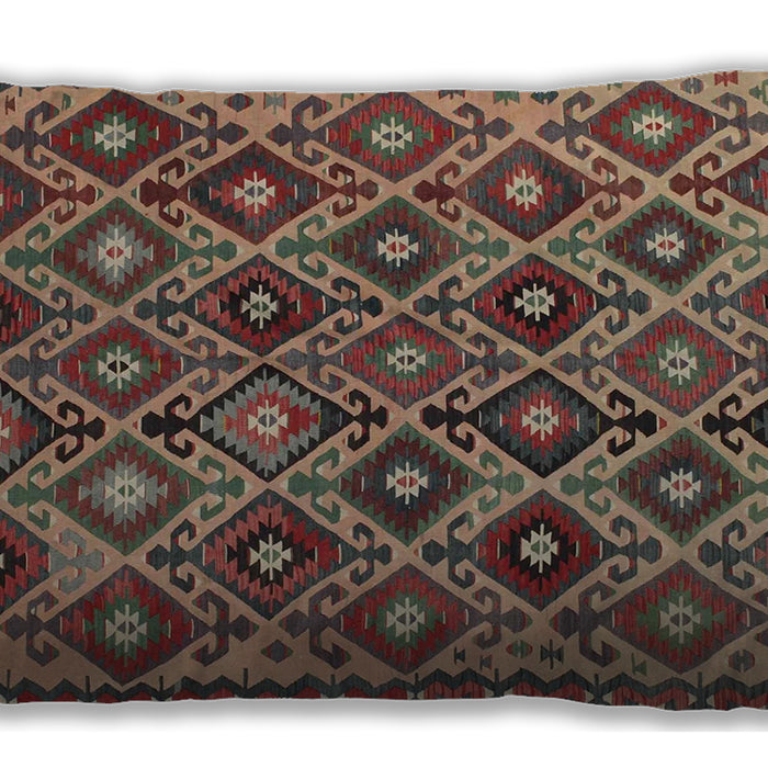 Traditional Classic Rectangular Chestnut Brown Lumbar Throw Pillow, 13 inch by 19 inch, lbtr1373