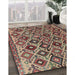 Traditional Chestnut Brown Persian Rug in Family Room, tr1373
