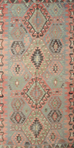 Machine Washable Traditional Rust Pink Rug, wshtr1374