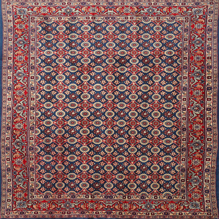 Square Traditional Camel Brown Persian Rug, tr1375