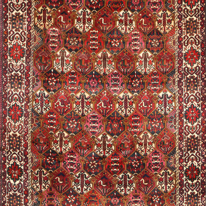 Machine Washable Traditional Tomato Red Rug, wshtr1377
