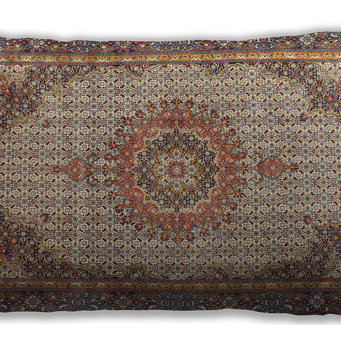 Traditional Classic Rectangular Sepia Brown Lumbar Throw Pillow, 13 inch by 19 inch, lbtr1378