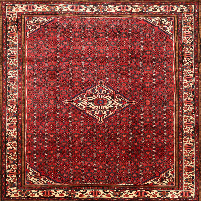 Square Traditional Sienna Brown Persian Rug, tr1379