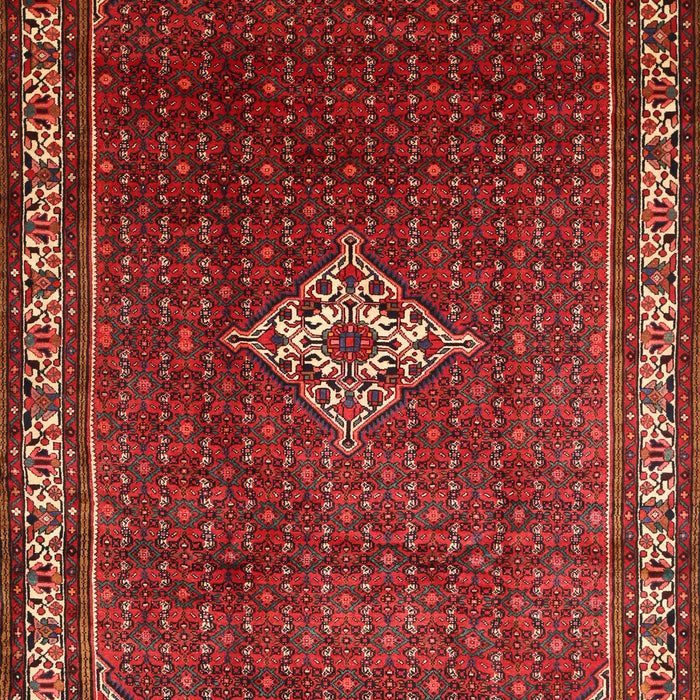 Machine Washable Traditional Sienna Brown Rug, wshtr1379