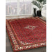 Traditional Sienna Brown Persian Rug in Family Room, tr1379