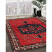 Machine Washable Traditional Sepia Brown Rug in a Family Room, wshtr137