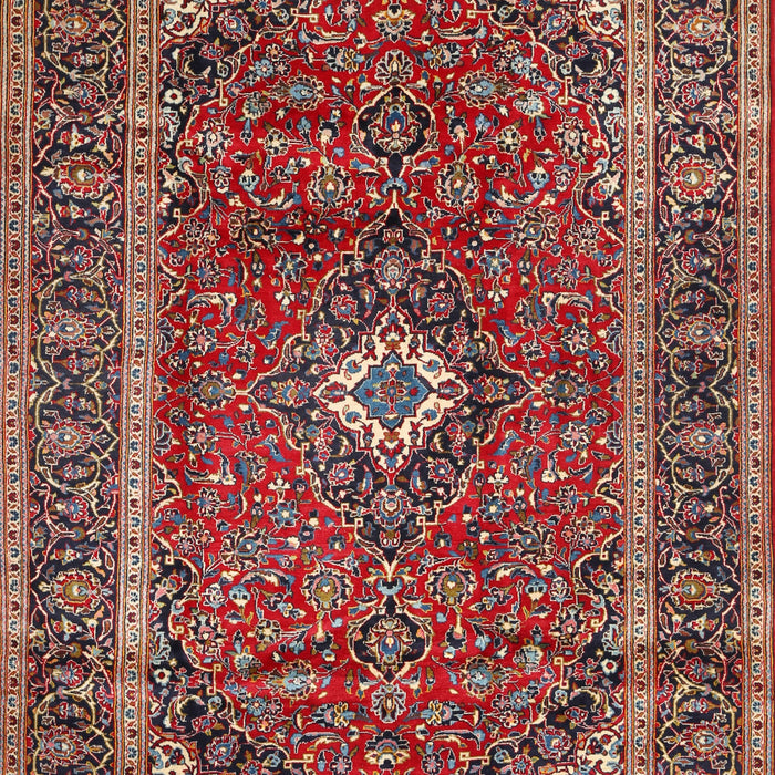 Machine Washable Traditional Saffron Red Rug, wshtr1380