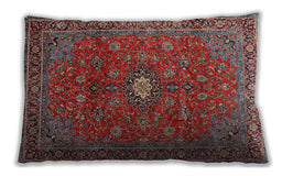 Traditional Classic Rectangular Tomato Red Lumbar Throw Pillow, 13 inch by 19 inch, lbtr1382