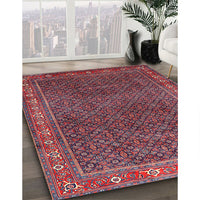 Traditional Rose Purple Persian Rug, tr1384