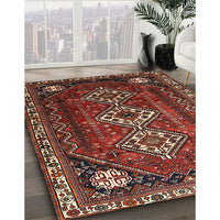 Traditional Crimson Red Persian Rug, tr1387