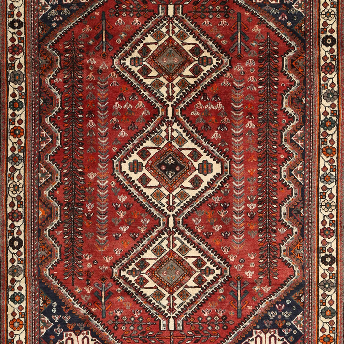 Machine Washable Traditional Crimson Red Rug, wshtr1387