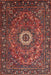 Traditional Rust Pink Medallion Rug, tr1388