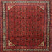 Square Traditional Sienna Brown Persian Rug, tr1389