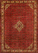 Machine Washable Traditional Mahogany Brown Rug, wshtr1391