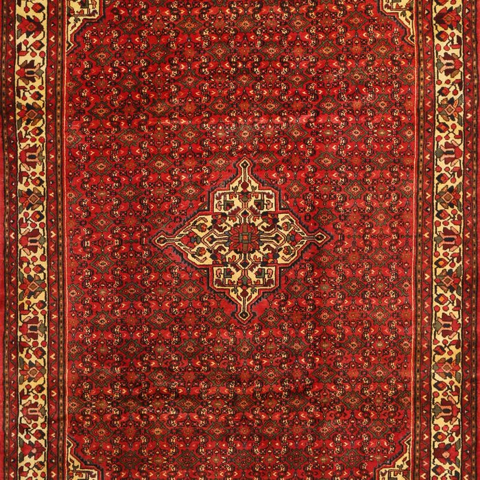 Machine Washable Traditional Mahogany Brown Rug, wshtr1391