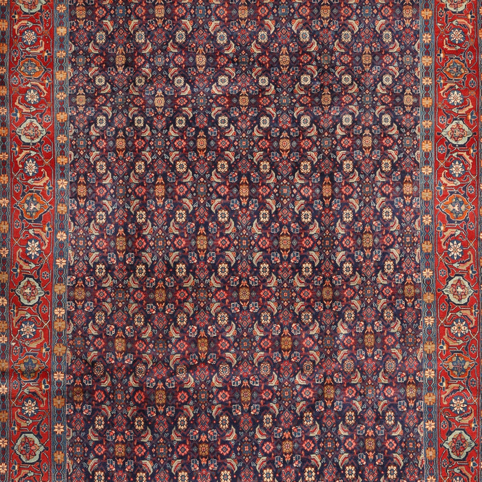 Machine Washable Traditional Saffron Red Rug, wshtr1394