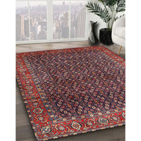 Traditional Saffron Red Persian Rug, tr1394