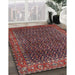 Machine Washable Traditional Saffron Red Rug in a Family Room, wshtr1394