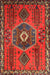 Traditional Sienna Brown Persian Rug, tr1396