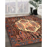 Traditional Orange Brown Persian Rug, tr1398