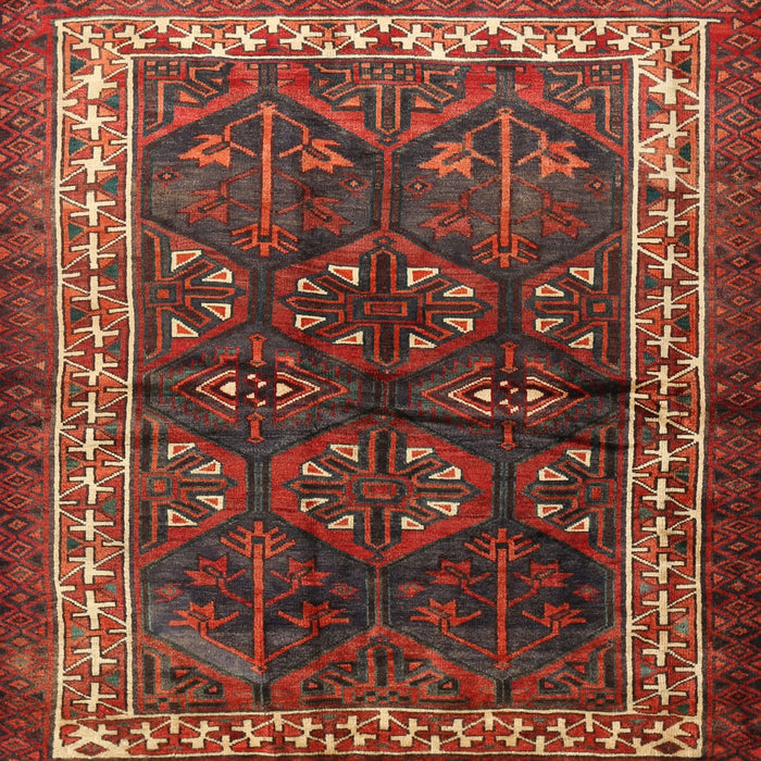 Square Traditional Red Persian Rug, tr1399
