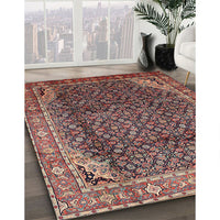 Traditional Orange Salmon Pink Persian Rug, tr139