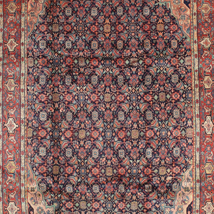 Traditional Orange Salmon Pink Persian Rug, tr139