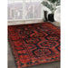 Machine Washable Traditional Bakers Brown Rug in a Family Room, wshtr1401