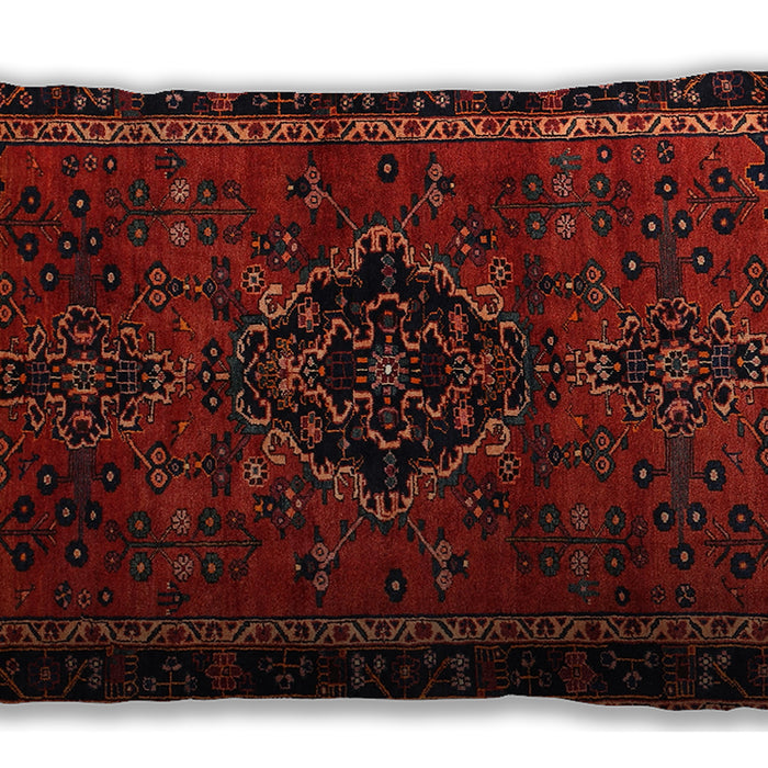 Traditional Classic Rectangular Tomato Red Lumbar Throw Pillow, 13 inch by 19 inch, lbtr1403