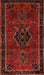 Machine Washable Traditional Tomato Red Rug, wshtr1403