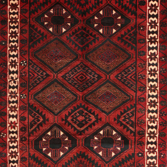 Machine Washable Traditional Tomato Red Rug, wshtr1404